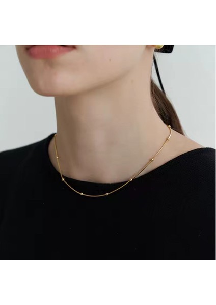 Dorıka Gold Çelik Kolye