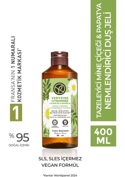 Duş Jeli - Nemlendirici Tazeleyici Mine Çiçeği Papatya-Sls,sles Içermez,vegan