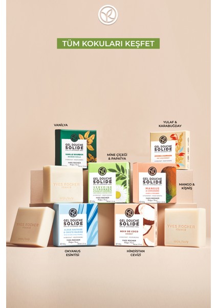 Katı Duş Jeli - Nemlendirici Tazeleyici Mine Çiçeği Papatya -Sls,sles Içermez,vegan