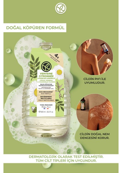 Eko Refill Yedek Duş Jeli -Nemlendirici Tazeleyici Mine Çiçeği Papatya- Sls,sles Içermez,vegan fırsatları