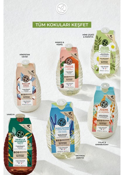 Eko Refill Yedek Duş Jeli -Nemlendirici Tazeleyici Mine Çiçeği Papatya- Sls,sles Içermez,vegan