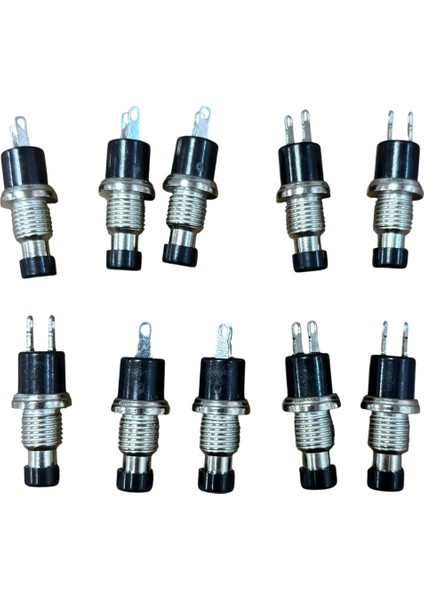Mini Korna Düğmesi Siyah Metal 10 Adet Fiyatıdır