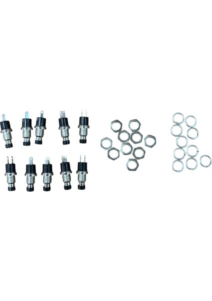 Mini Korna Düğmesi Siyah Metal 10 Adet Fiyatıdır fiyatları