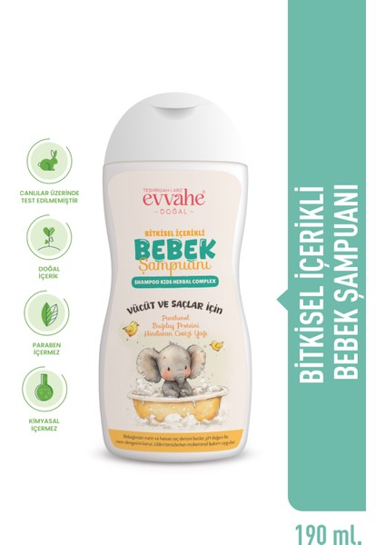 Bitkisel Içerikli Bebek Şampuanı (190 Ml)