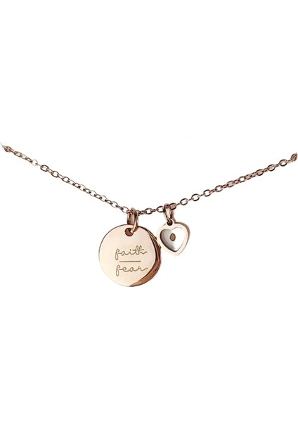 Kalp Şeklinde Paslanmaz Çelik Kolye Kolye (Yurt Dışından) fiyatları