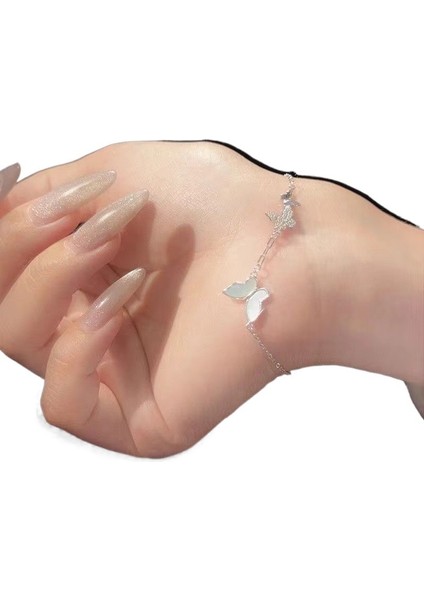 Kadınlar Için Sedef Kelebek Bilezik, Hafif Lüks, Niş, Üst Düzey Tasarım, Sade ve Zarif El Takısı (Yurt Dışından) modelleri