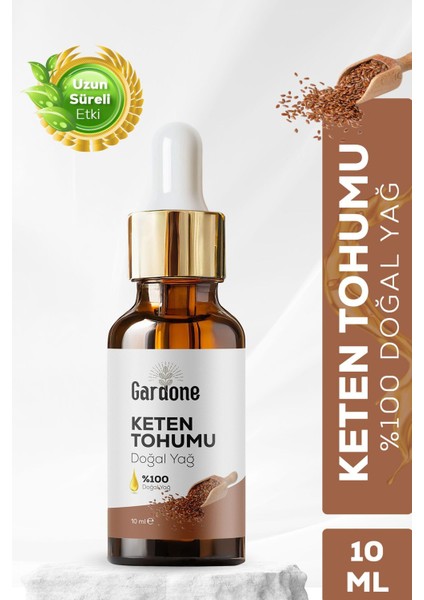 Keten Yağı Soğuk Sıkım Saf ve Flax 10 ml