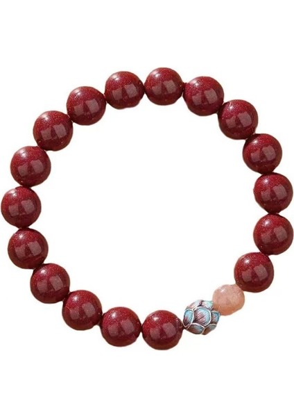 Putuo Dağı Saf Kalp Lotus Cinnabar Iyi Şans Bileziği Kadın Mor Altın Kum Bilezik Takı Hediye (Yurt Dışından) fırsatları