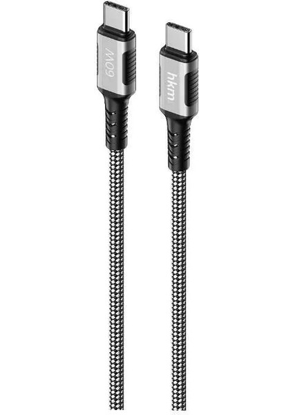 DYNAMIC 60W Hızlı Şarj, Mıknatıslı, Type-C To Type-C Şarj ve Data Aktarım Kablosu, 1 Metre, Siyah