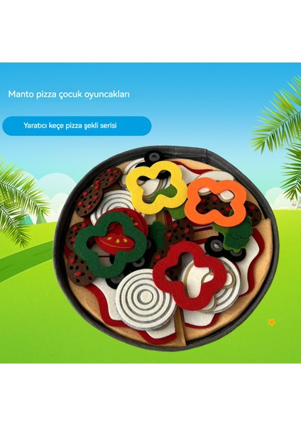 Yaratıcı Keçe Pizza Ev Ev Mutfak Oyuncak (Yurt Dışından) indirimleri