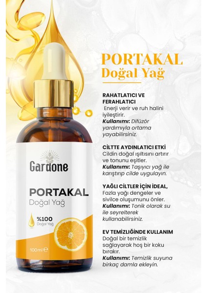 Portakal Yağı Soğuk Sıkım %100 Saf ve Doğal Orange 100ML modelleri