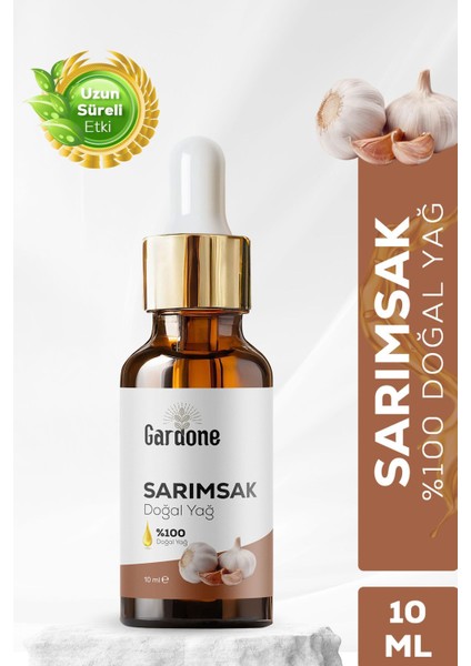 Sarımsak Yağı Soğuk Sıkım Saf ve Garlic 10 ml
