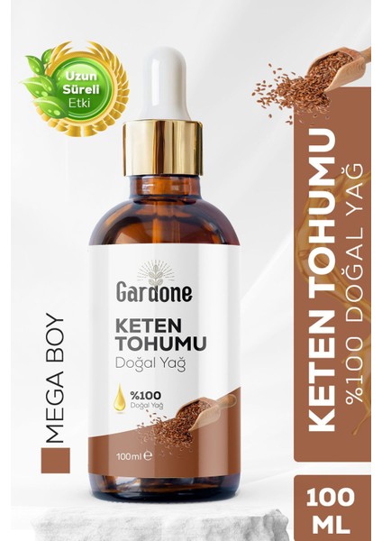 Keten Yağı Soğuk Sıkım %100 Saf ve Doğal Flax 100ML