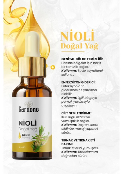 Nioli Yağı Soğuk Sıkım Saf ve Nioli 10 ml modelleri