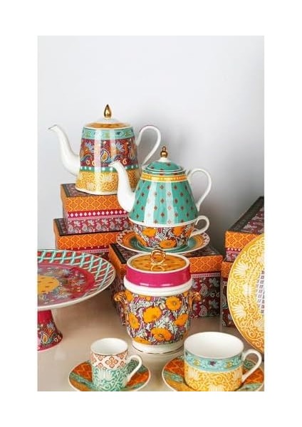 Art Eliana Bone Tek Kişilik Demlik & Fincan Set modelleri