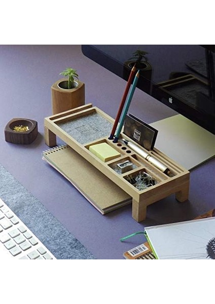 Wood Mini Sharpy Masa Düzenleyici (Gri) fiyatları