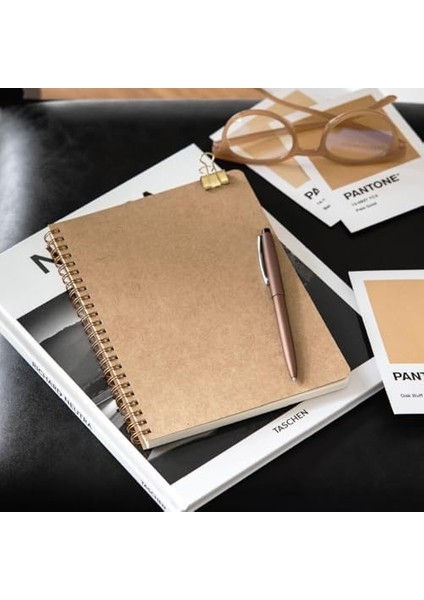 Kraft Karton Kapak 70 Yaprak 110 Gram Noktalı Not Defteri modelleri