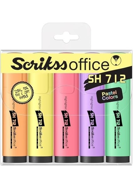 Office SH712 Pastel Fosforlu 5'li Blister fiyatları