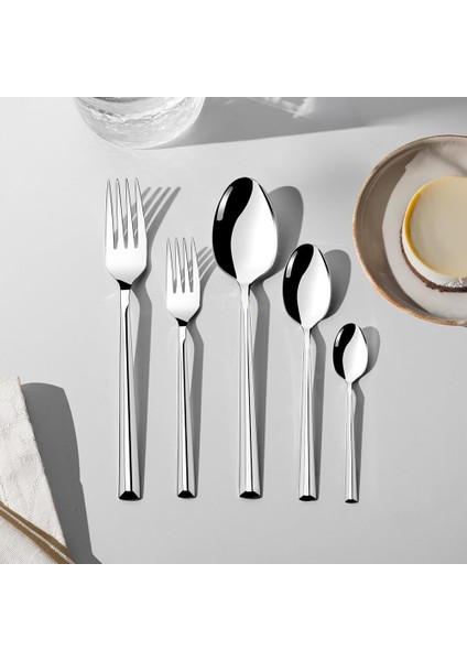 Sade 6 Kişilik 30 Parça Çatal Kaşık Takımı