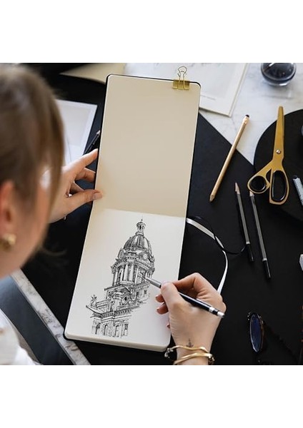 cm Sert Kapak 80 Yaprak 140 Gr. Eskiz Defteri - Sketch Book - Bordo modelleri