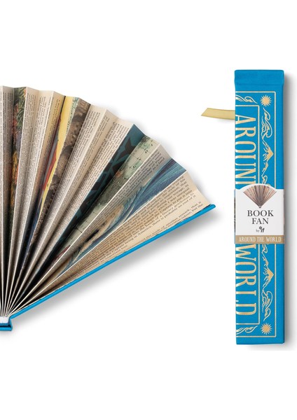 Kitap Şeklinde Yelpaze Around The World