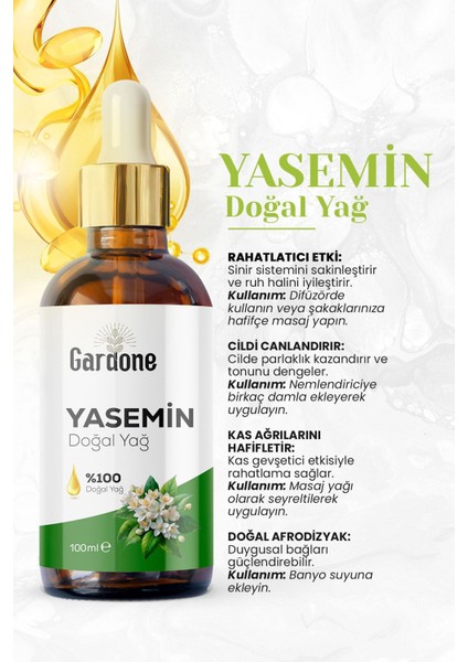 Yasemin Yağı Soğuk Sıkım %100 Saf ve Doğal Jasmine 100ML modelleri