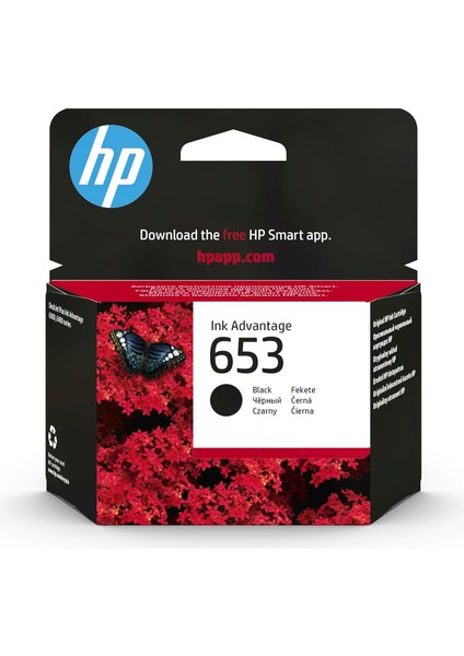 653 Siyah Mürekkep Kartuş 360 Sayfa (3YM75AE)