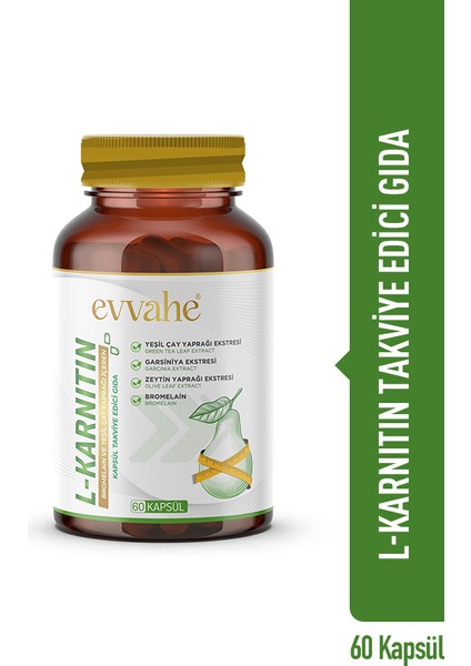 L-Karnitin, Bromelain ve Yeşil Çay Yaprağı Içeren Kapsül Takviye Edici Gıda