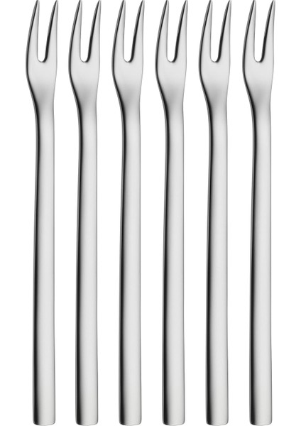 Nuova Çelik 6 Lı Kokteyl Çatalı Seti