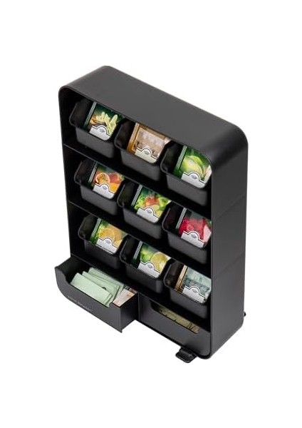 Reader Çay Poşeti ve Baharat Düzenleyici, 180 Bölmeli, Siyah fiyatları