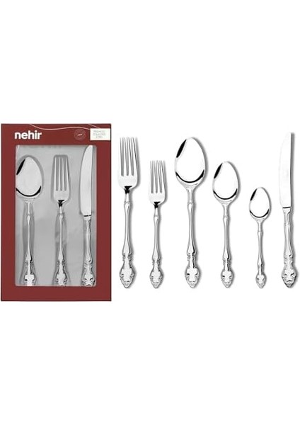 Adriana Sade 6 Kişilik 36 Parça Çatal Kaşık Bıçak Takımı modelleri