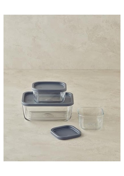 Home Fresh Safe Cam Saklama Kabı 270 ml Gri fiyatları