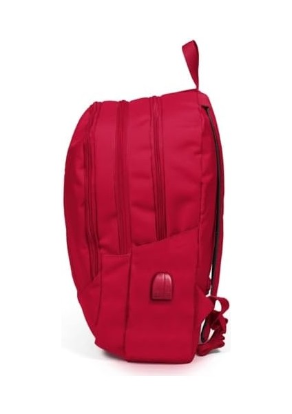 High Sport Kırmızı Okul ve Günlük Sırt Çantası - Dört Gözlü - USB ve Aux Soketli fiyatları