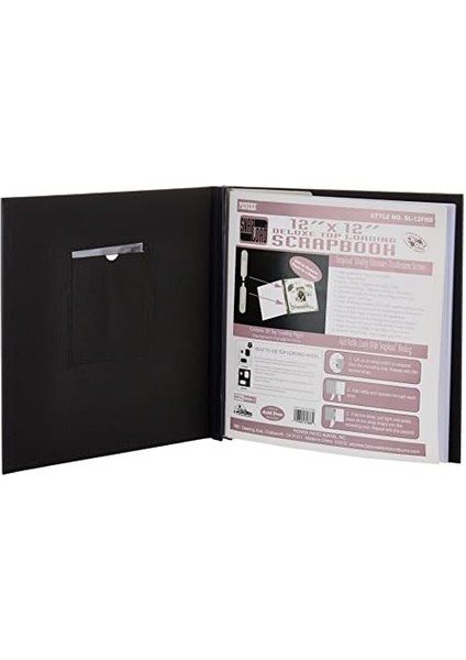 30CM By 30CM Snapload Sewn Leatherette Frame Cover Memory Book, Black fiyatları