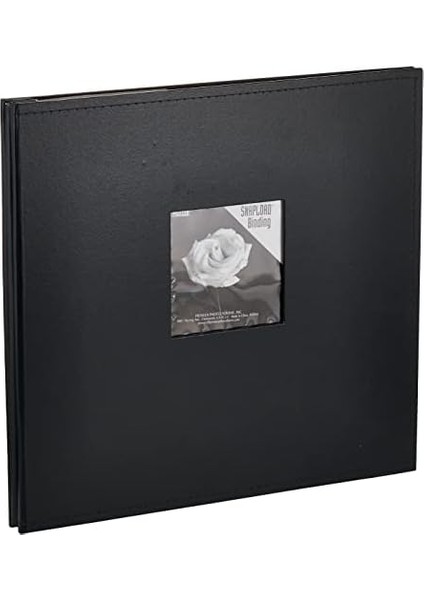 30CM By 30CM Snapload Sewn Leatherette Frame Cover Memory Book, Black modelleri