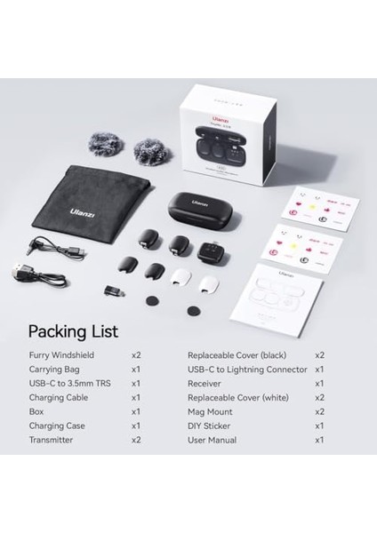 A30 Tiny 2 Kişilik Mikrofon Seti - Siyah fiyatları