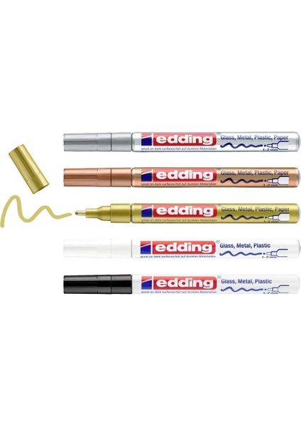 751 Hobi Sanat Kalemi 5'li Set Metalik Karışık