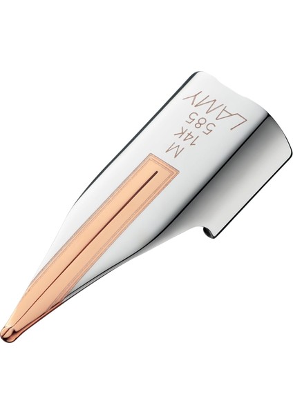 Z 58 Tüy 88-14 Kt. Altın Tüy Iki Renkli (Gümüş Pembe Altın) - Kısmen Palladinlenmiş - Dialog cc Dolma Kalem Için Uygundur - Uç Kalınlığı M