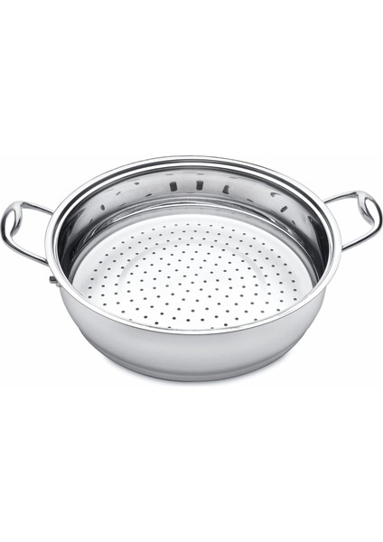 Zeno 18/10 Paslanmaz Çelik Buharda Pişirici Süzgeç 28 cm