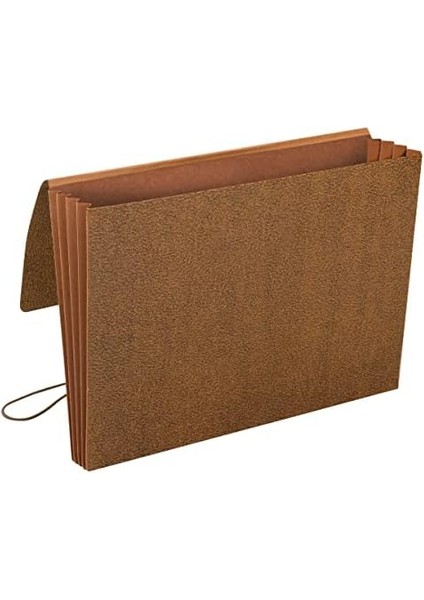 Kapaklı ve Kordon Kapamalı Klasik Genişleyen Dosya Cüzdanı, 5-1/4" Genişleme, Yasal Boyut, Redrope, Kutu Başına 10 Adet (71376) fiyatları
