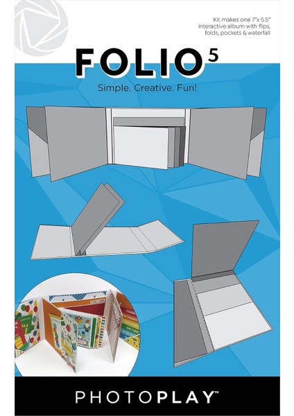 Play Paper Beyaz Folio 5 5.5"x7"