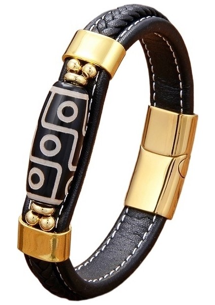 Retro Bilezik Etnik Stil Erkek Bilezik Moda Erkek Dokuma Dzi Bilezik (Yurt Dışından)