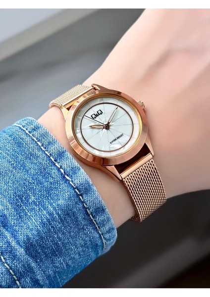 Hasır Kordon Rose Renk Kadın Kol Saati