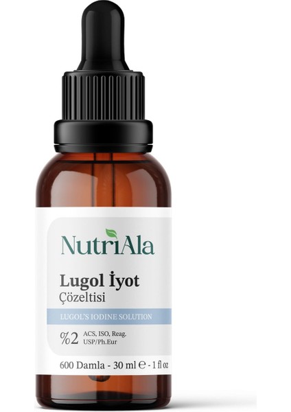 Nutriala Lugol Iyot %2 30 ml fiyatları