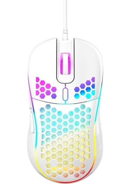 Kablolu Oyun Faresi Hafif Içi Boş Işıklı Delik (Yurt Dışından)