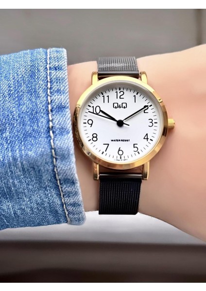 Siyah Hasır Kordon Rakamlı Gold Kasa Kadın Kol Saati fiyatları