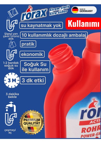 Power-Granül Dozajlı 10 Kullanımlık Güçlü Lavabo Açıcı 600 gr fiyatları