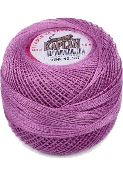 3 Adet Kaplan Etamin ve Kanaviçe Ipi 8 No Kod/renk: 917 - 741 - 818 - Ryl fırsatları