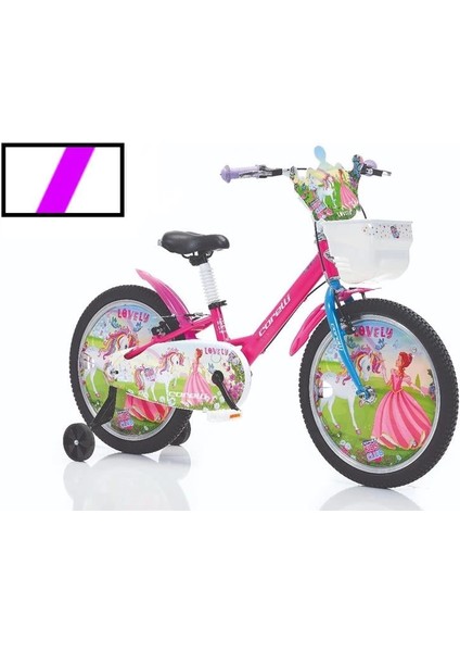 Lovely Kız Çocuk Bisikleti V 20 Jant Mor Beyaz