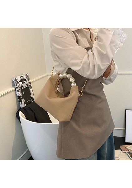 Gündelik Kişilik Crossbody Çanta Basit Kova Çanta (Yurt Dışından) modelleri